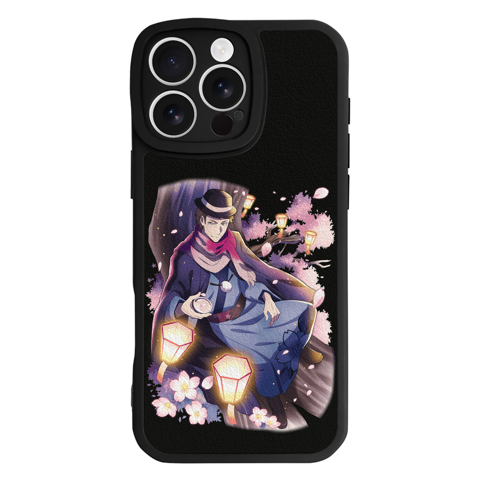（画像用） 文豪ストレイドッグス Bungo Stray Dogs 【iPhone 16シリーズ対応】シリコンスマホケース（レザー調） 材質：シリコン